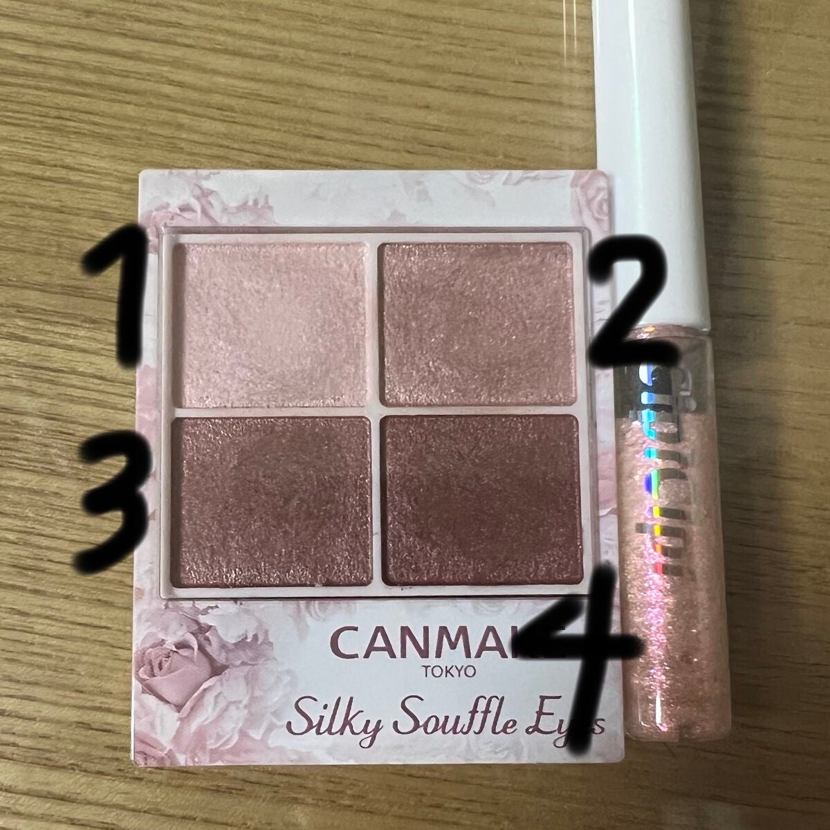 シルキースフレアイズ/キャンメイク/アイシャドウパレットを使ったクチコミ(1枚目)