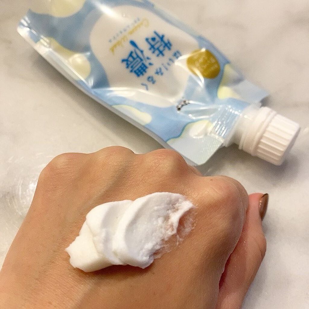 はい!みるく特濃 クリームウォッシュ/ロゼット/洗顔フォームを使ったクチコミ(2枚目)