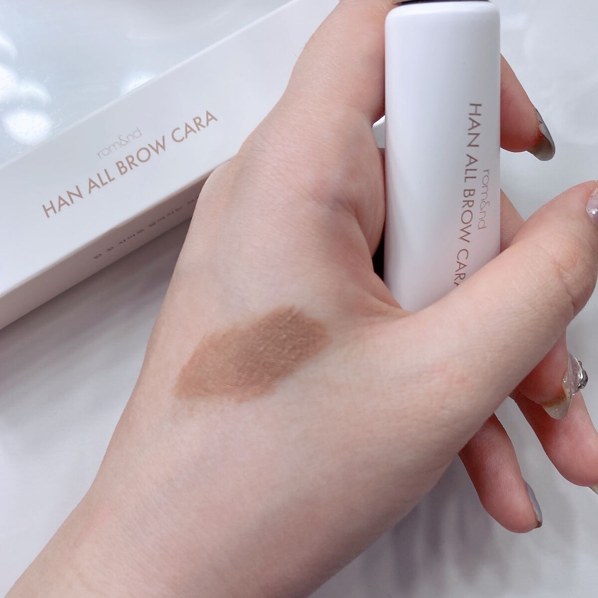 ハンオールブロウカラ/rom&nd/眉マスカラを使ったクチコミ（2枚目）