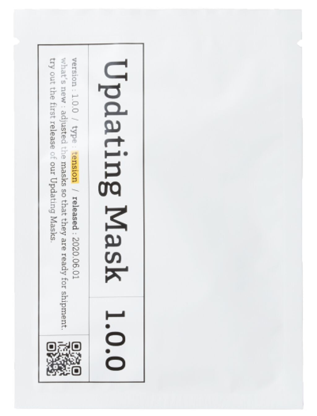 Updating Mask 1.0.0 Type T（毛穴対策）／tension 1セット5枚入り / meol