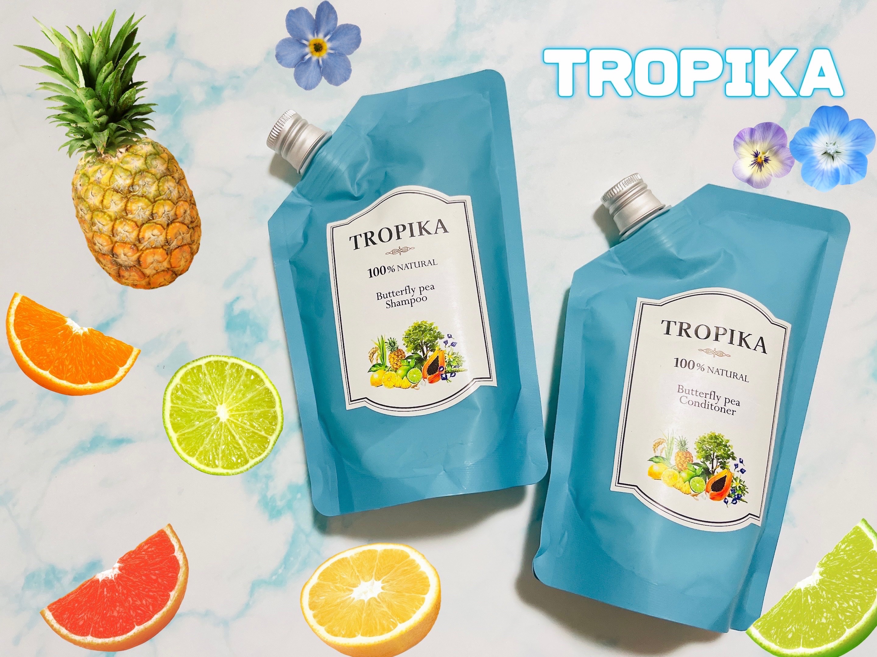 バタフライピーシャンプー/バタフライピーコンディショナー/TROPIKA/市販シャンプーを使ったクチコミ（1枚目）