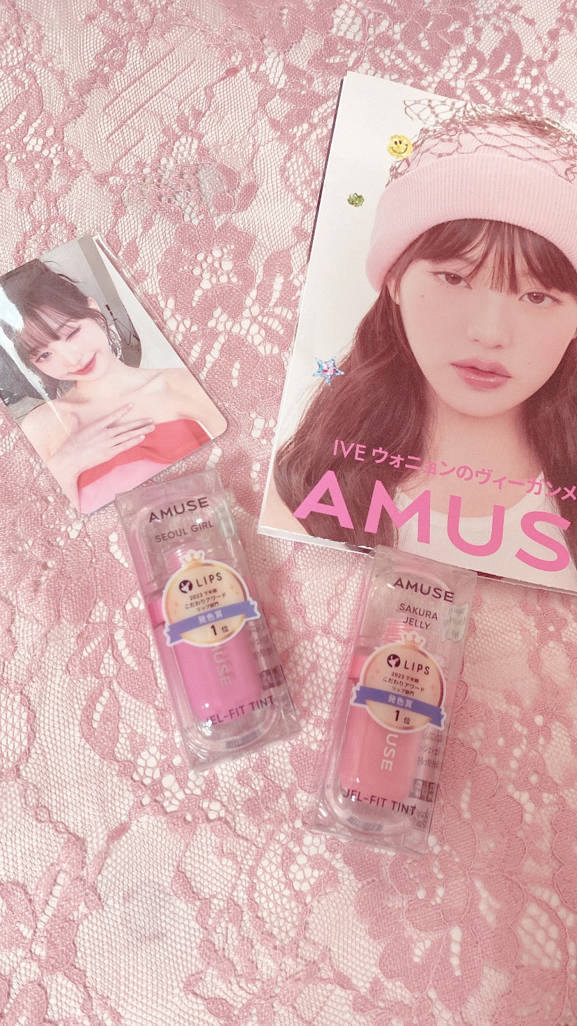ジェルフィットティント/AMUSE/リップティントを使ったクチコミ（1枚目）