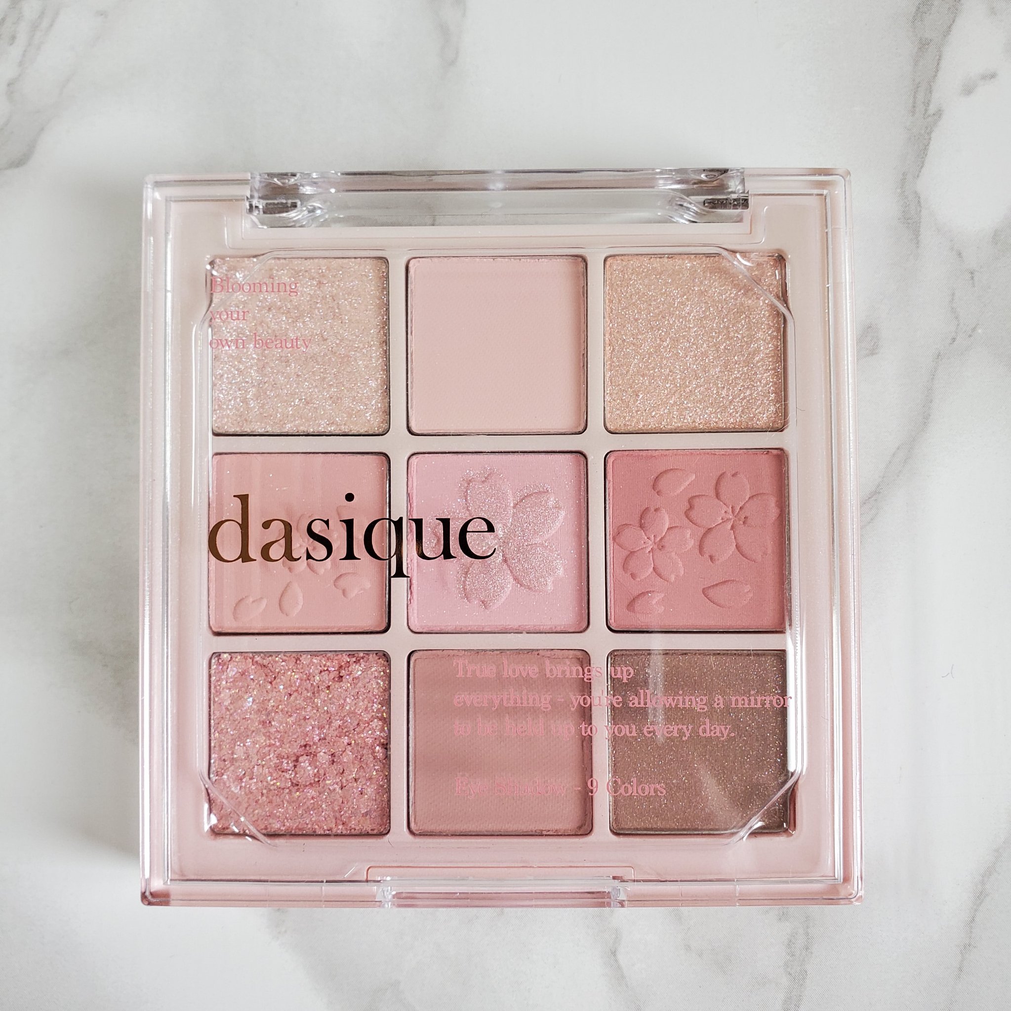 シャドウパレット ロマンティックブロッサム/dasique/アイシャドウパレットを使ったクチコミ（2枚目）