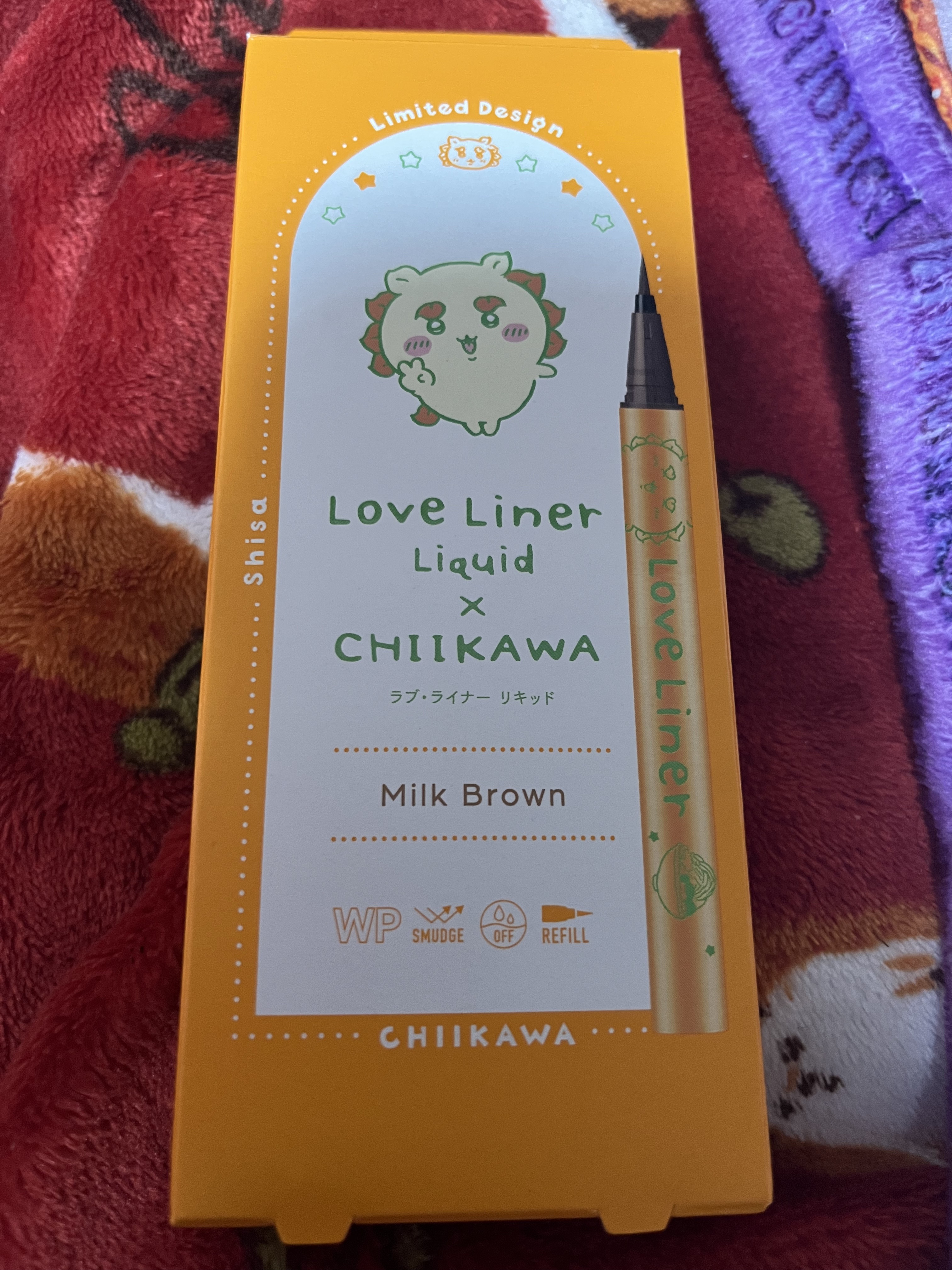 リキッドアイライナーR4 ミルクブラウン(ちいかわ シーサーデザイン)【限定】/ラブ・ライナー/リキッドアイライナーを使ったクチコミ（1枚目）