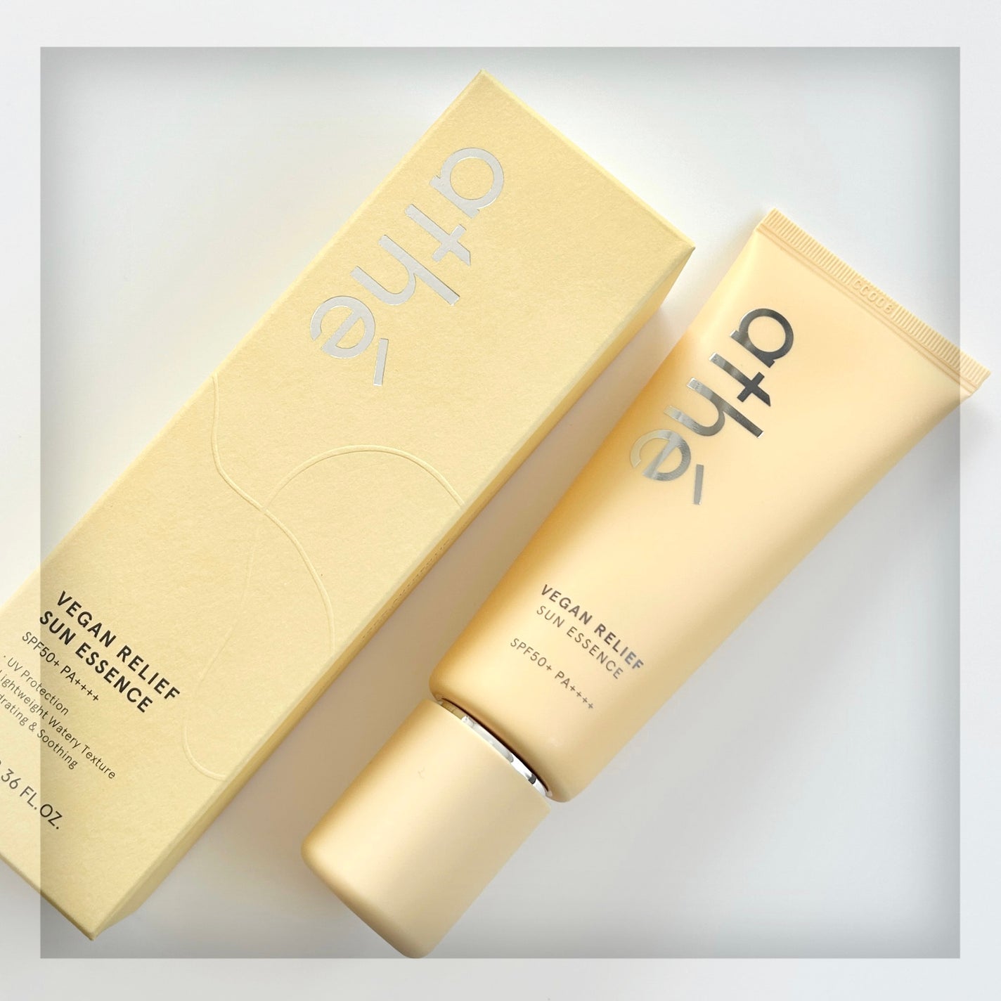 ヴィーガン リリーフ サン エッセンス /athé/日焼け止めクリームを使ったクチコミ(6枚目)