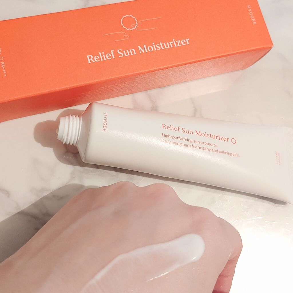 リリーフサンモイスチャライザー/HYGGEE/化粧下地を使ったクチコミ（2枚目）