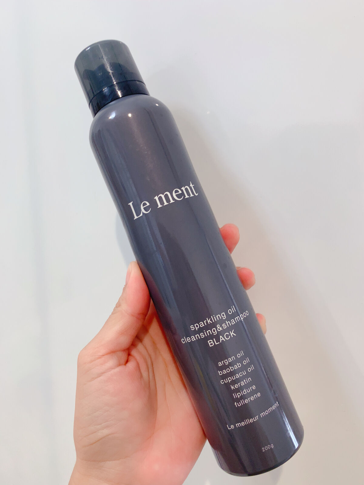 スパークリングオイル クレンジング＆シャンプー ブラック /Le ment/市販シャンプーを使ったクチコミ（2枚目）