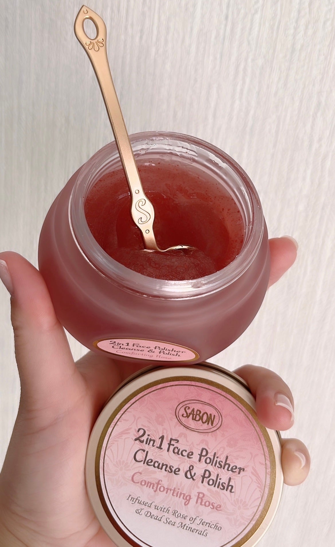 フェイスポリッシャー コンフォーティング・ローズ/SABON/スクラブ・ゴマージュを使ったクチコミ(2枚目)