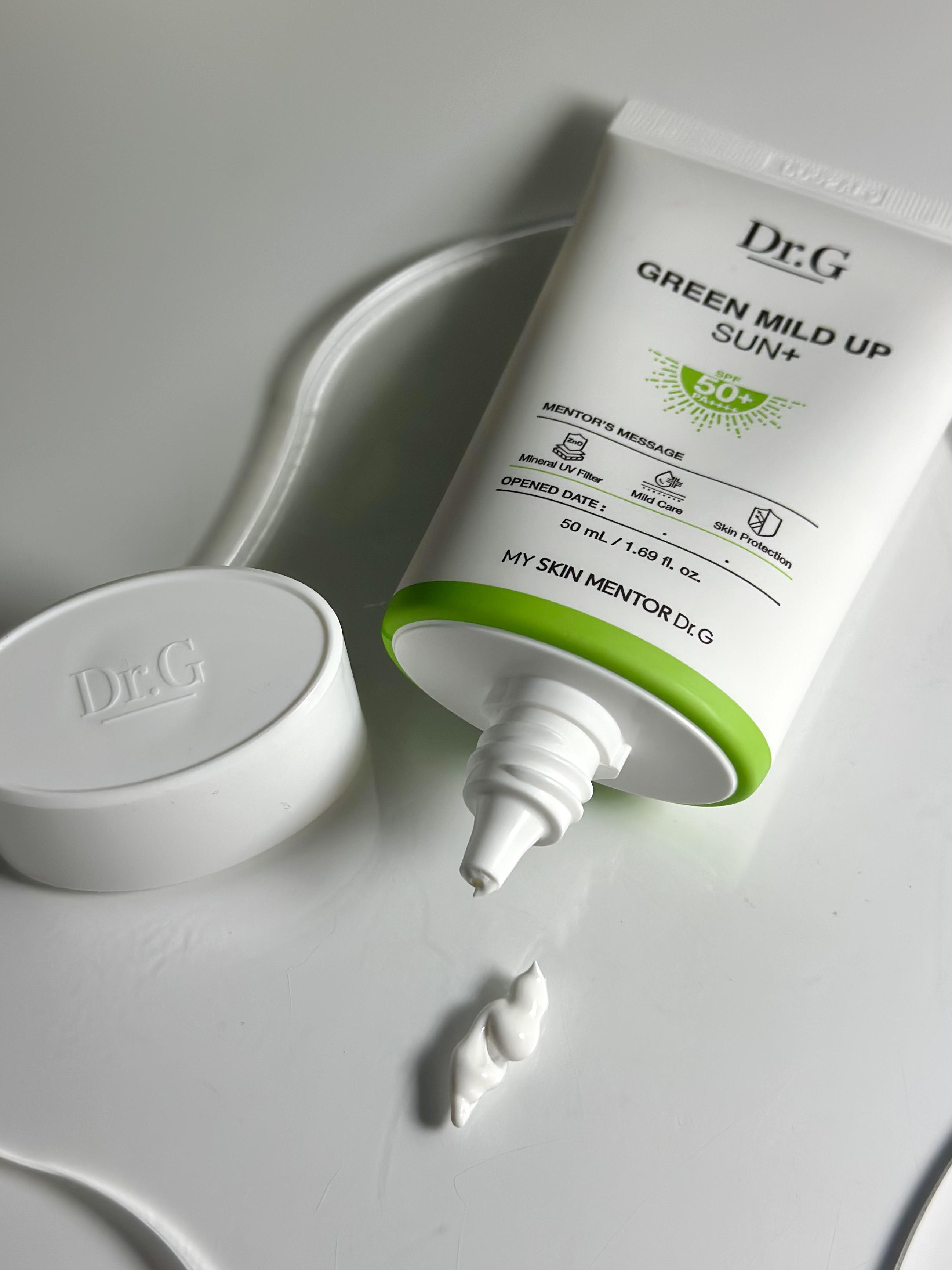 グリーンマイルドアップサンプラス/Dr.G/日焼け止めクリームを使ったクチコミ（2枚目）