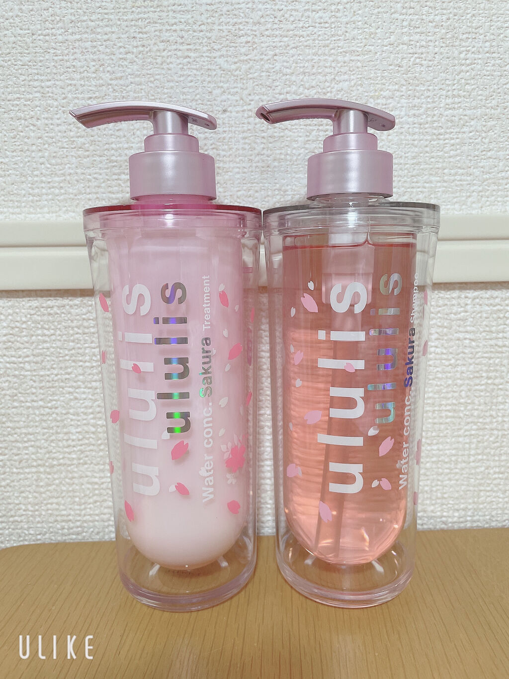 ウォーターコンク モイスト シャンプー（桜ver.)/ヘアトリートメント(桜ver.)/ululis/市販シャンプーを使ったクチコミ（1枚目）
