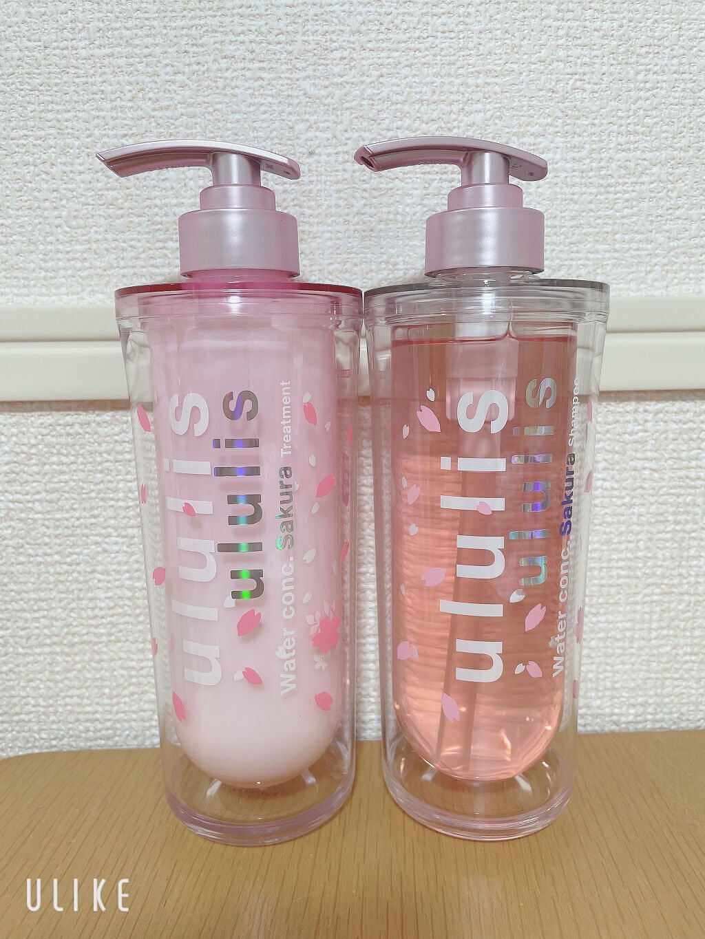 ウォーターコンク モイスト シャンプー(桜ver.)/ヘアトリートメント(桜ver.)/ululis/市販シャンプーを使ったクチコミ(1枚目)