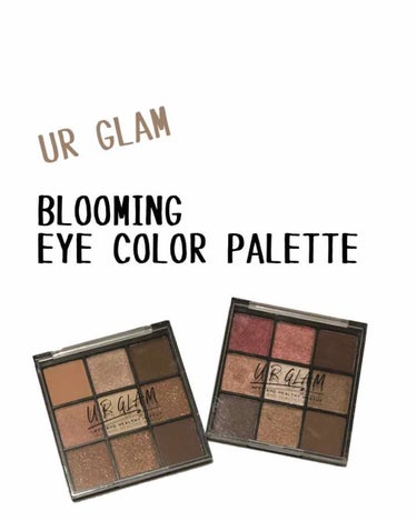 UR GLAM　BLOOMING EYE COLOR PALETTE/U R GLAM/アイシャドウパレットを使ったクチコミ（1枚目）