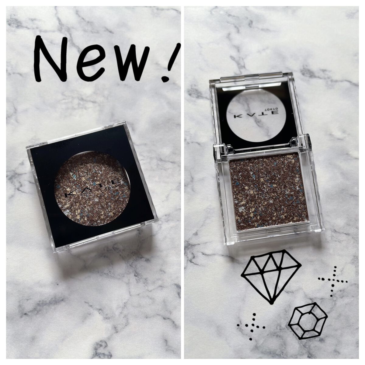 ギャラクシーモードアイズ BR-1 銀河団/KATE/単色アイシャドウを使ったクチコミ（1枚目）