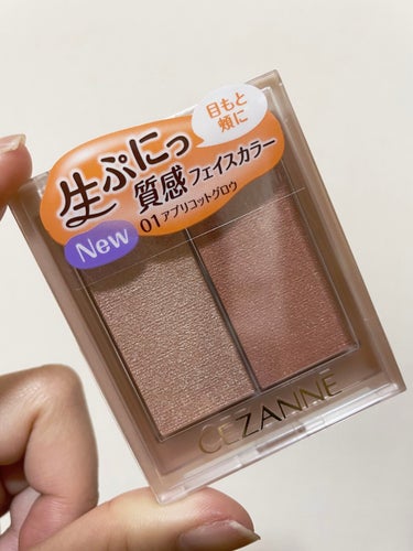 【CEZANNE】

フェイスグロウカラー 

01 アプリコットグロウ


660円（税込）


生ぷにっ質感が肌に濡れ艶をプラスしてくれます。
ハイライトカラーと血色カラーのパレットで、ハイライト・