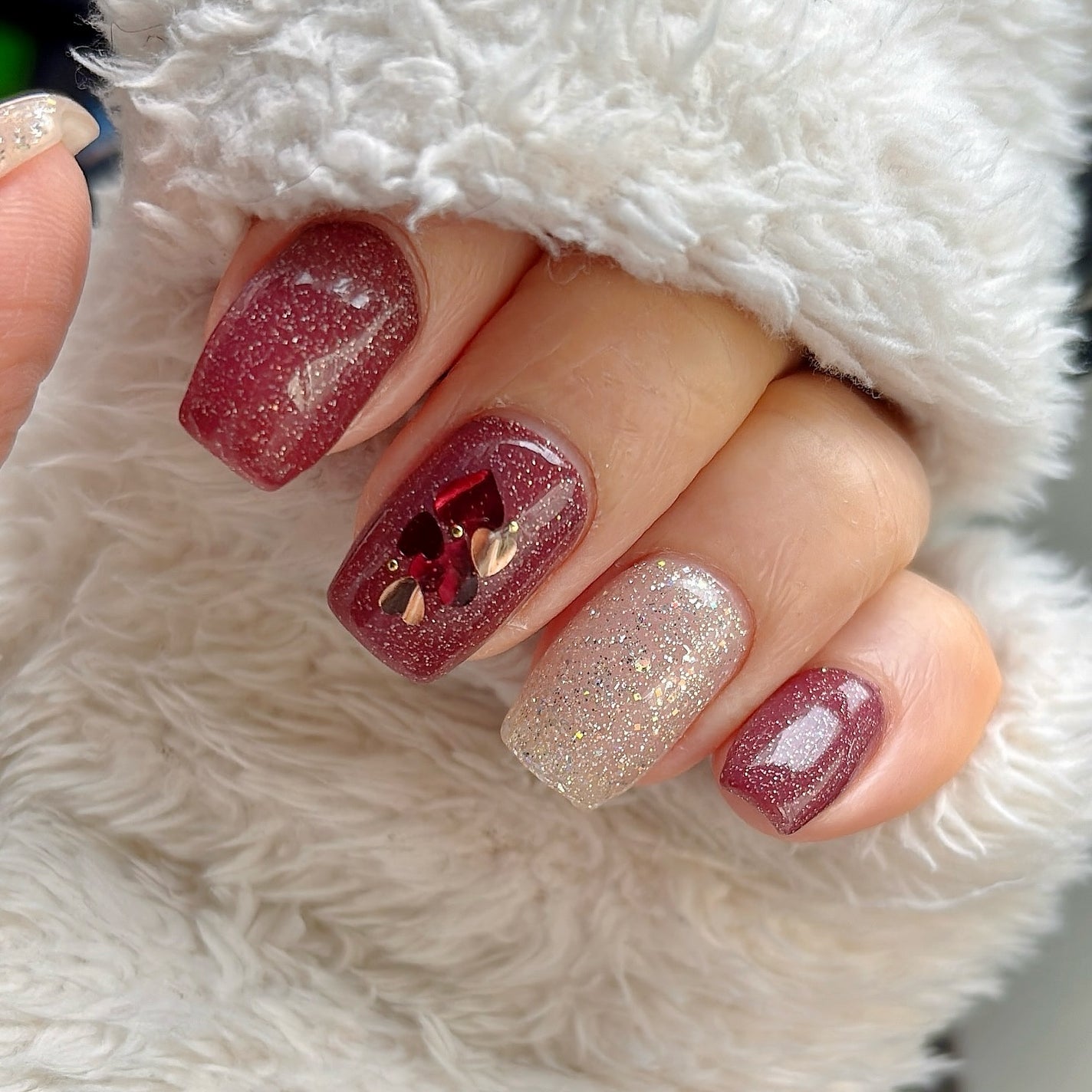 ♡𝙗𝙚𝙠𝙞♡フォロバ100%♡ on LIPS 「valentine'sday nail🍫🤍🩷❤️🤎🧡#nail..」(3枚目)