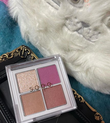 アイパレット 01 ストロベリーショコラ/sopo/アイシャドウパレットを使ったクチコミ(3枚目)