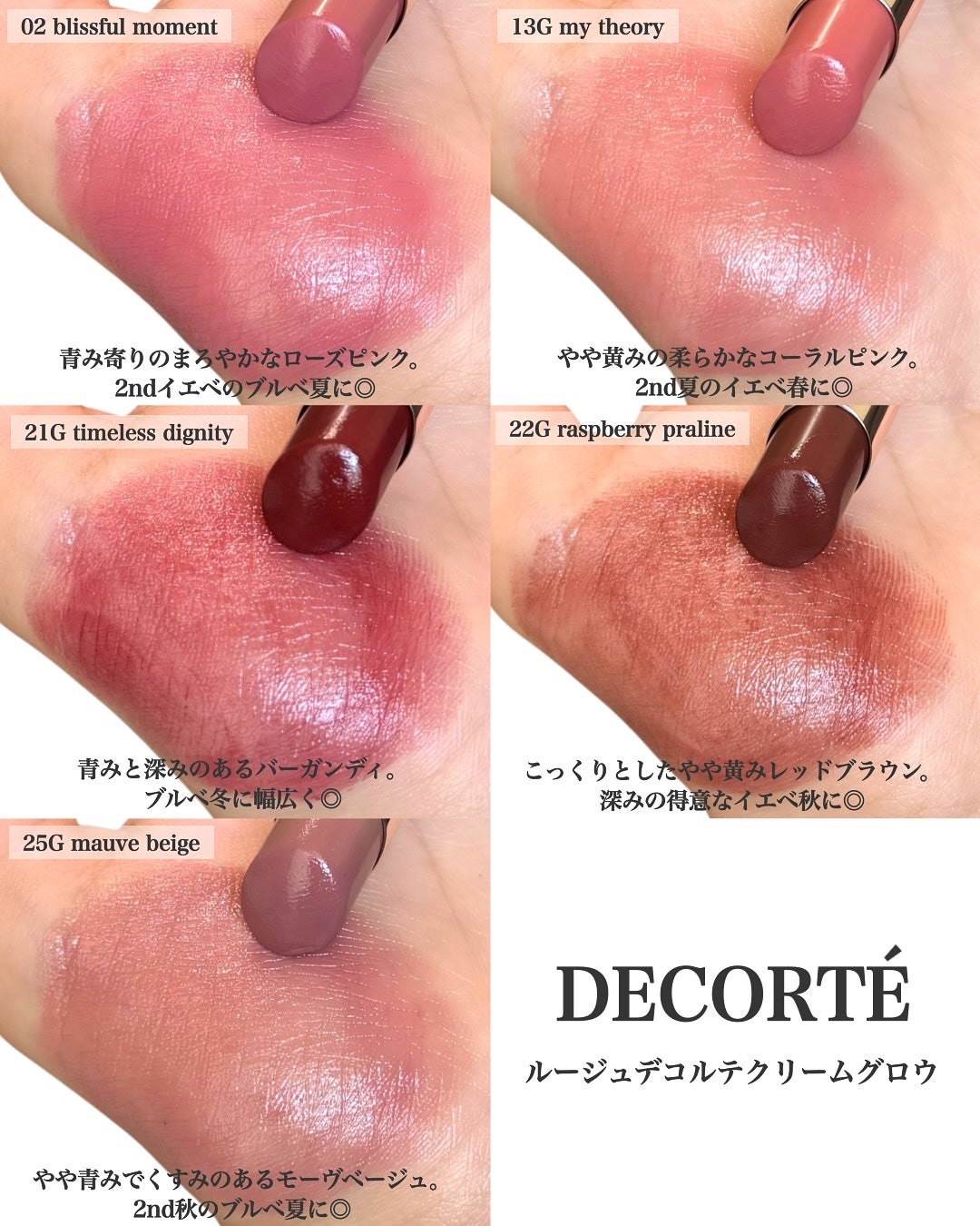 ルージュデコルテ クリームグロウ/DECORTÉ/口紅を使ったクチコミ(3枚目)