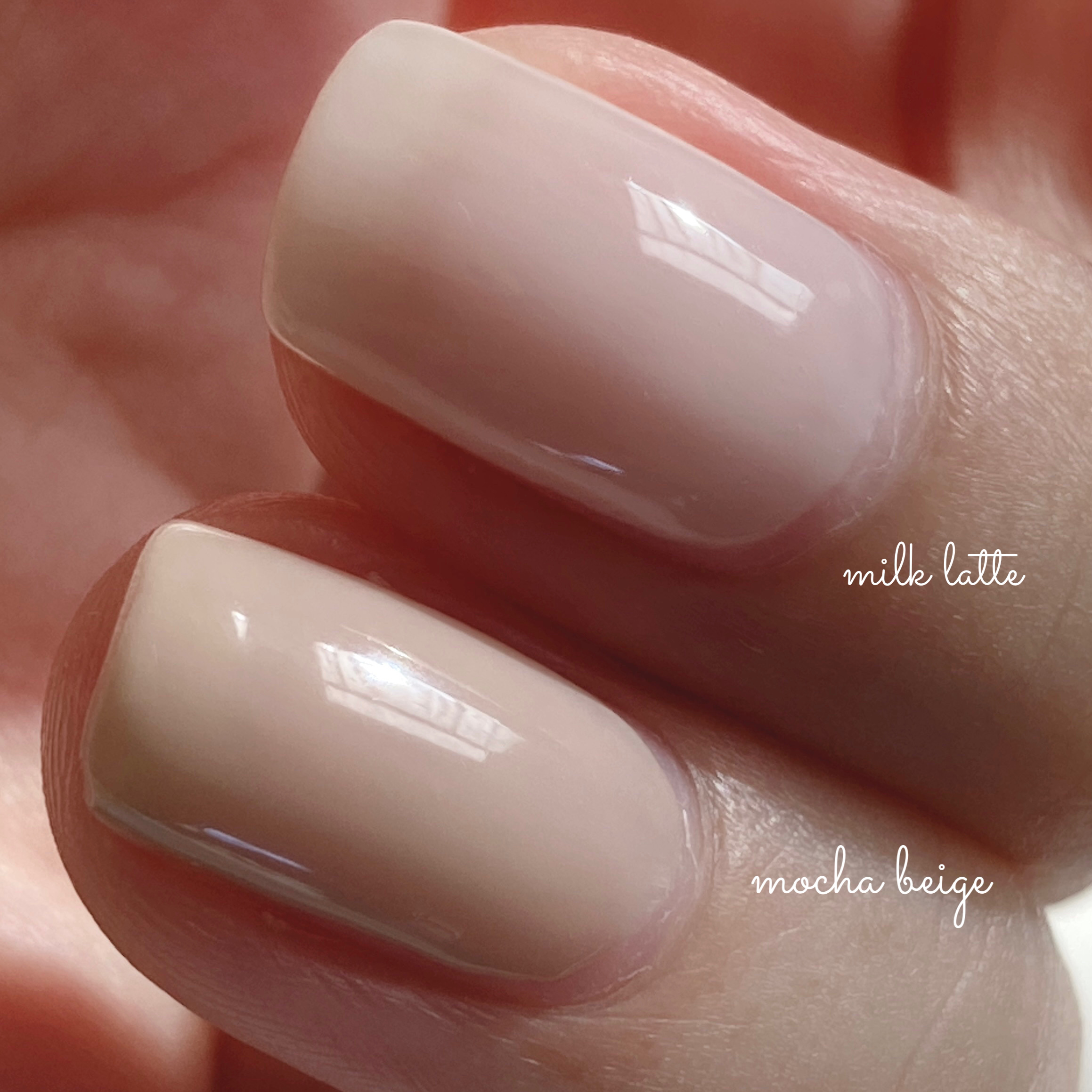 BRG ジェルネイル 14 ミルクラテ/DAISO/ジェルネイルを使ったクチコミ（3枚目）