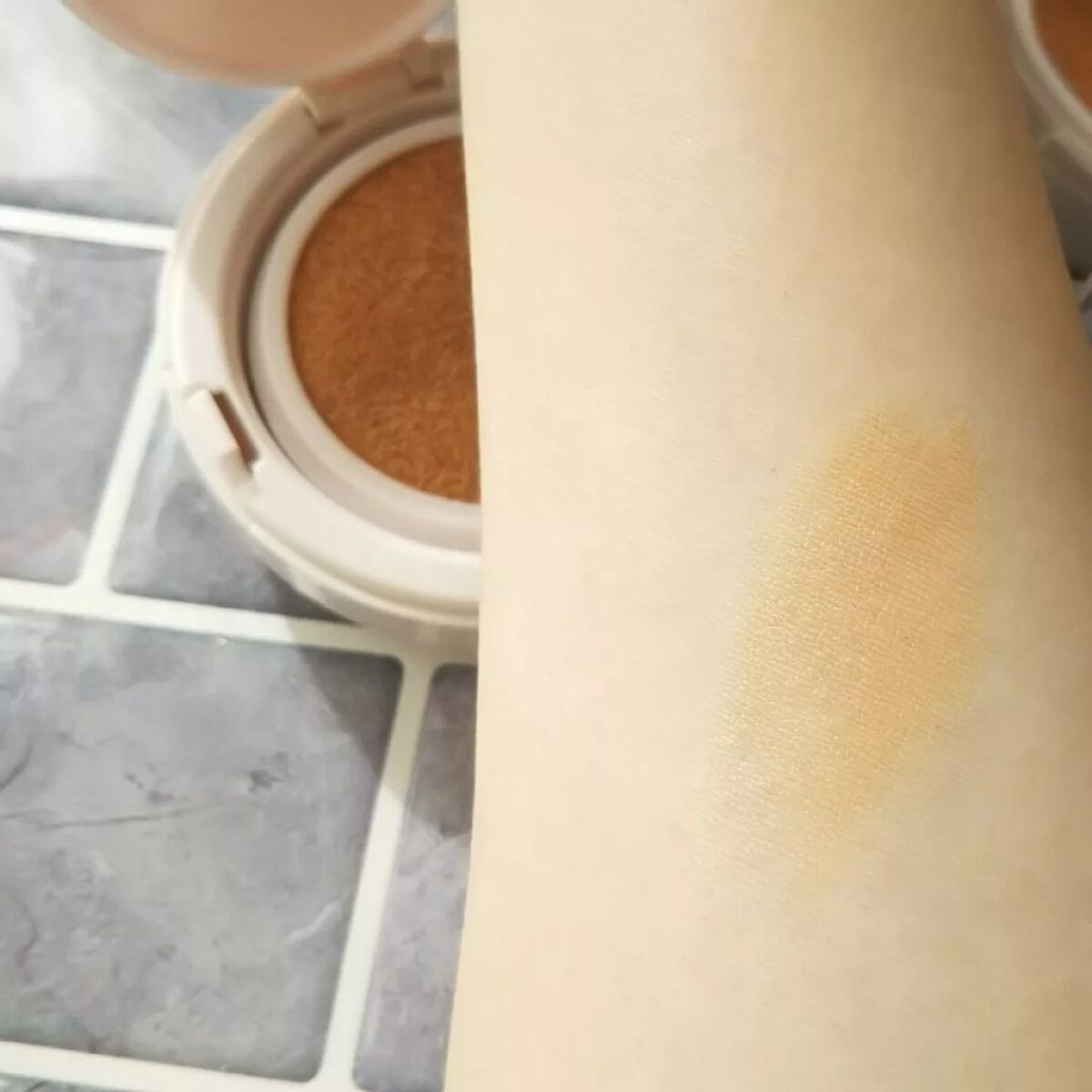リンクルホワイトクッションファンデーション/コラリッチ/クッションファンデーションを使ったクチコミ(5枚目)