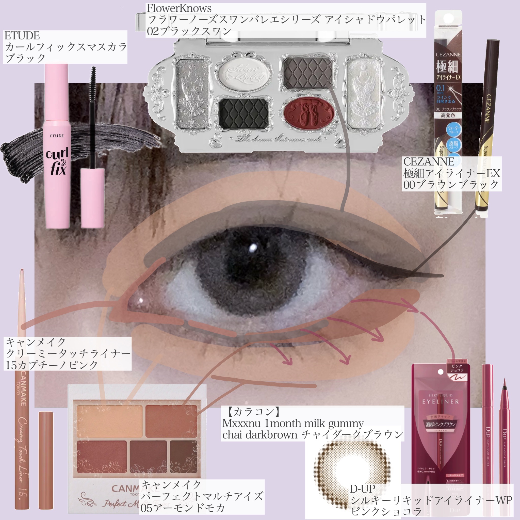 パーフェクトマルチアイズ/キャンメイク/アイシャドウパレットを使ったクチコミ（2枚目）