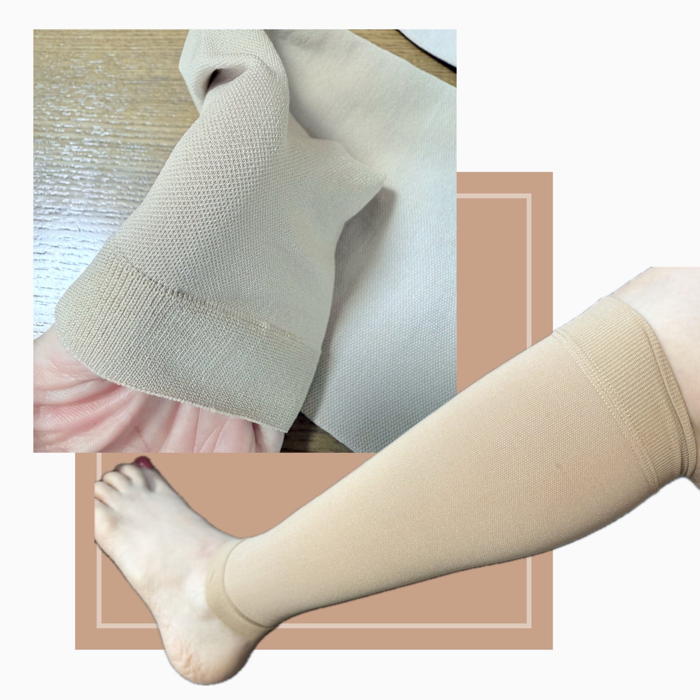 メディカルサポート オープントゥショートストッキング/グラムモーメント/着圧ソックス・レギンスを使ったクチコミ(2枚目)