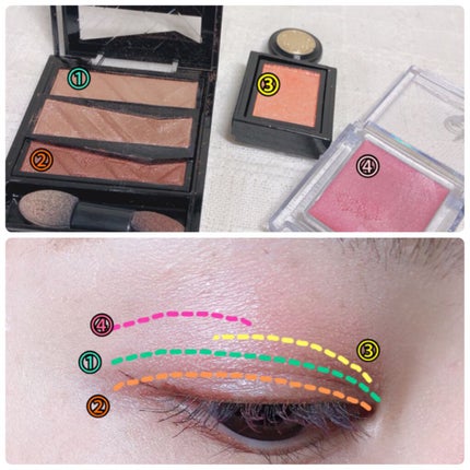 プリズム クリームアイカラー 014 コーラルピンク/リンメル ロンドン/ジェル・クリームアイシャドウを使ったクチコミ(1枚目)