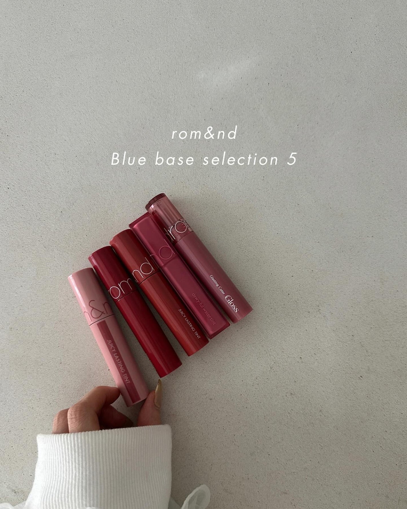 ジューシーラスティングティント/rom&nd/リップティントを使ったクチコミ(1枚目)