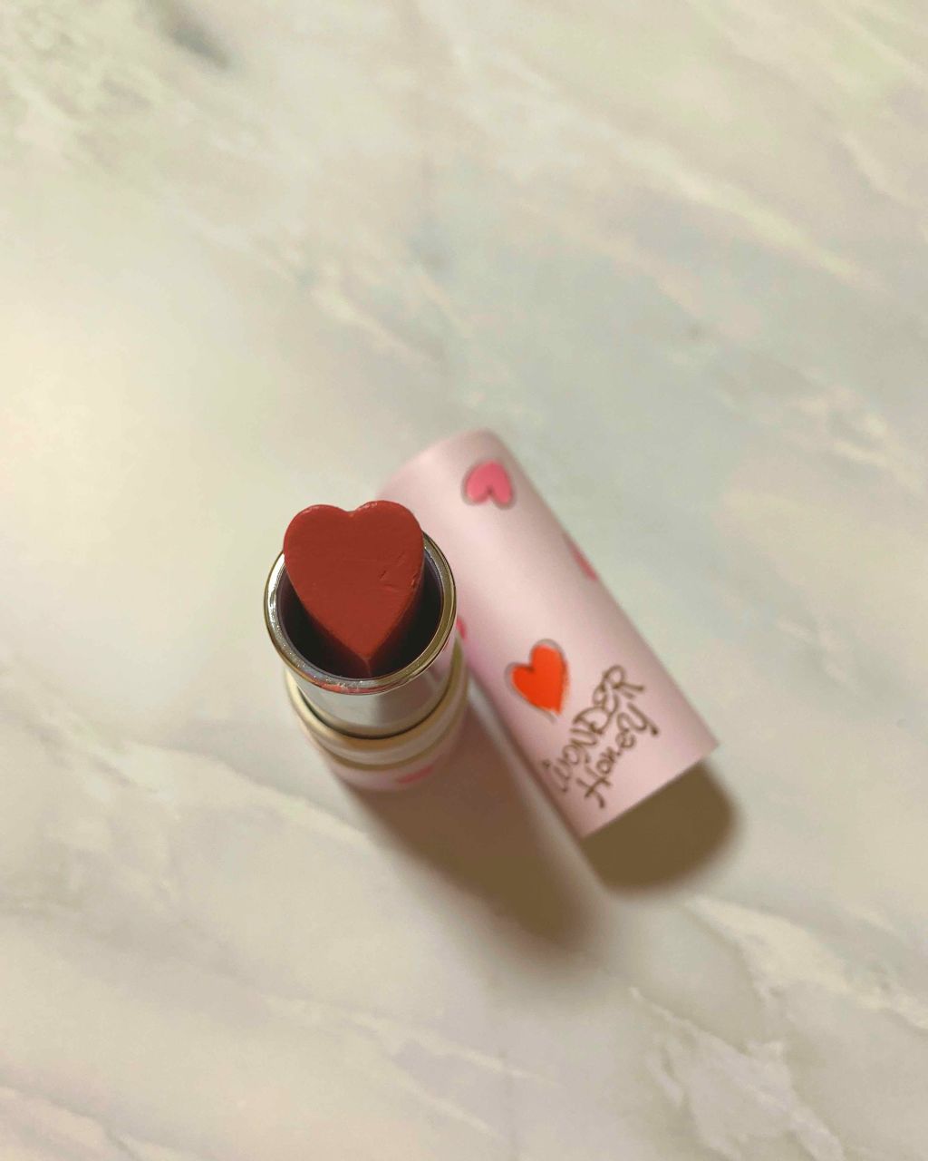 ワンダーハニー ハートフルなピュアリップ/VECUA Honey/口紅を使ったクチコミ(2枚目)