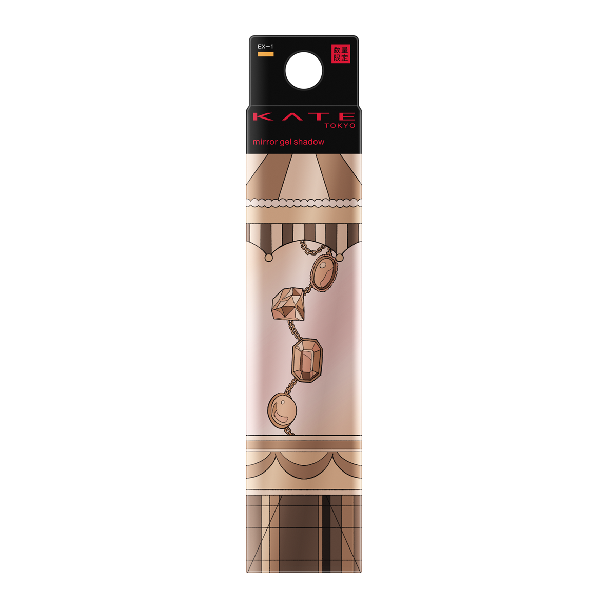 ケイト ミラージェルシャドウ EX-1 ひみつの宝石玩具店(オレンジカラー×レッドラメ) (限定)10g