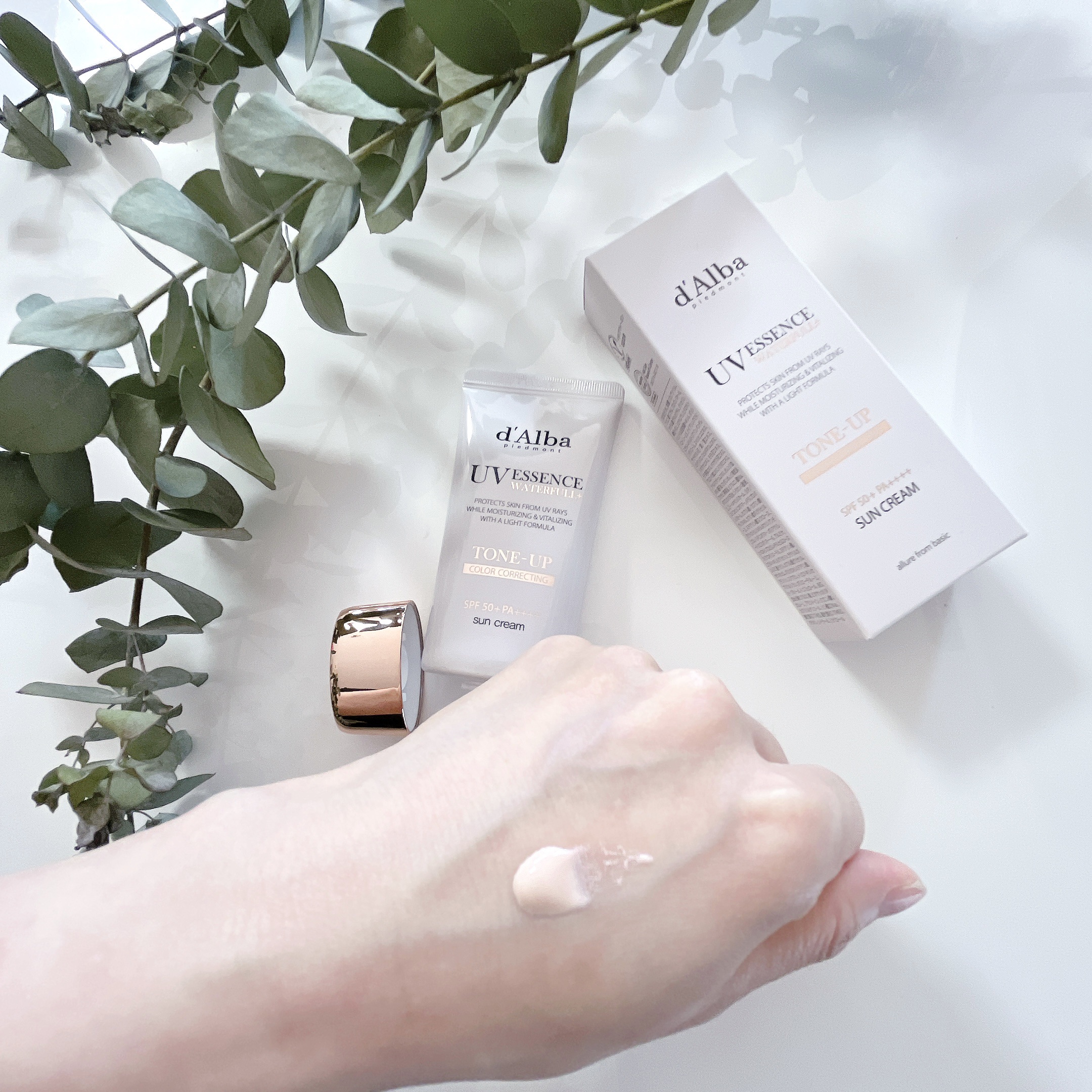 ウォータフルトーンアップサンクリーム/ダルバ/日焼け止めクリームを使ったクチコミ（3枚目）