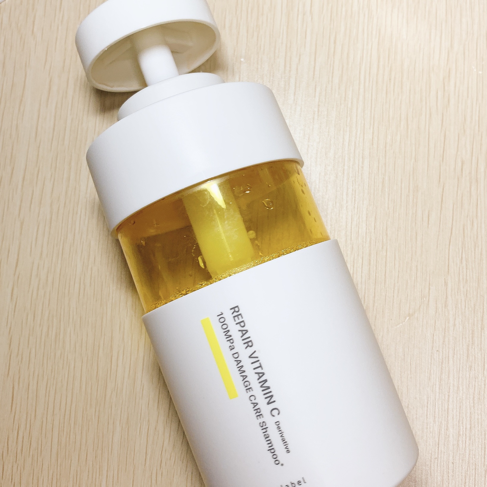 V リペア　シャンプー／ヘアトリートメント シャンプー 本体（400ml）/unlabel/市販シャンプーを使ったクチコミ（1枚目）