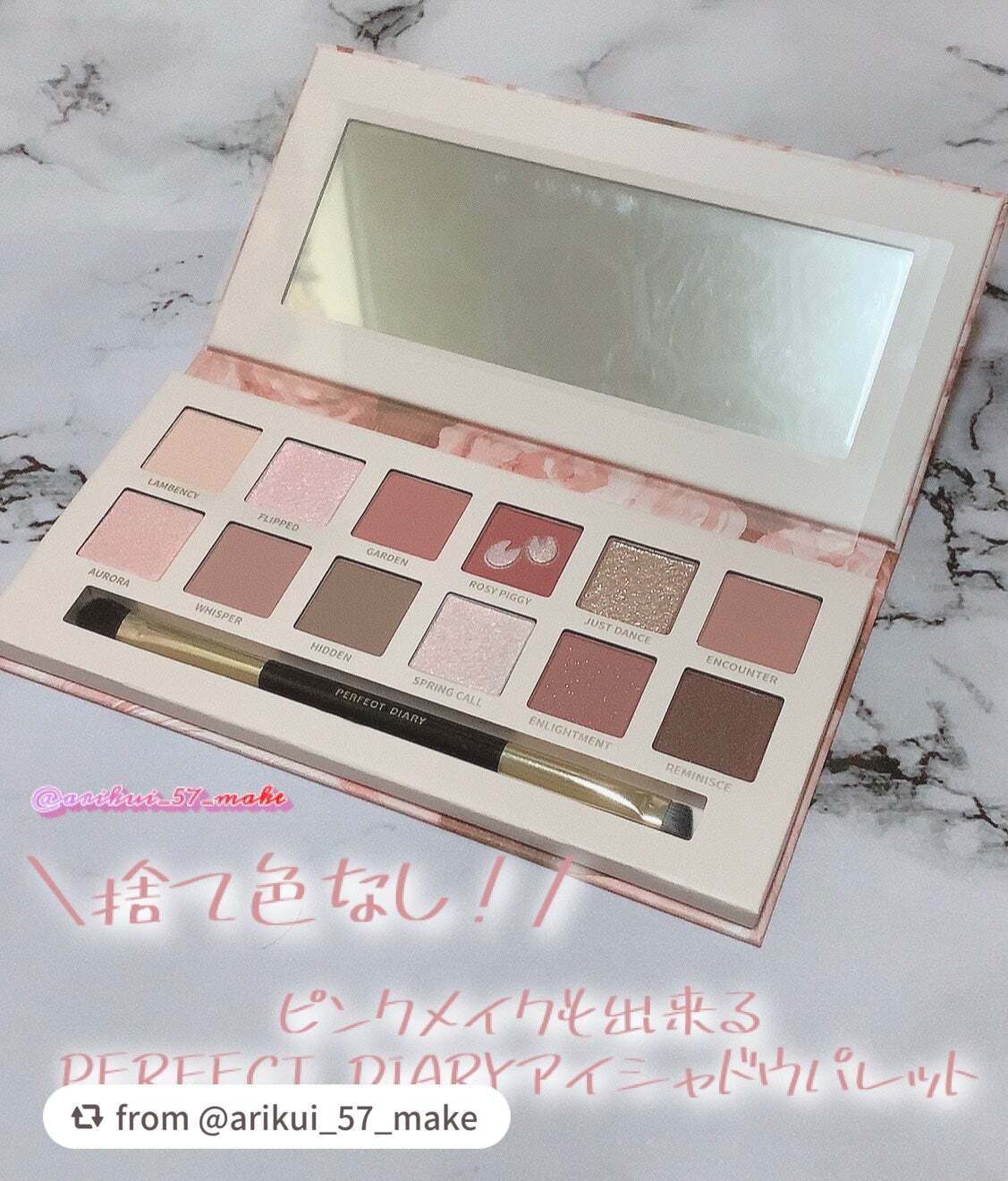 エクスプローラ12色 動物アイシャドウパレット/PERFECT DIARY/アイシャドウパレットを使ったクチコミ(1枚目)