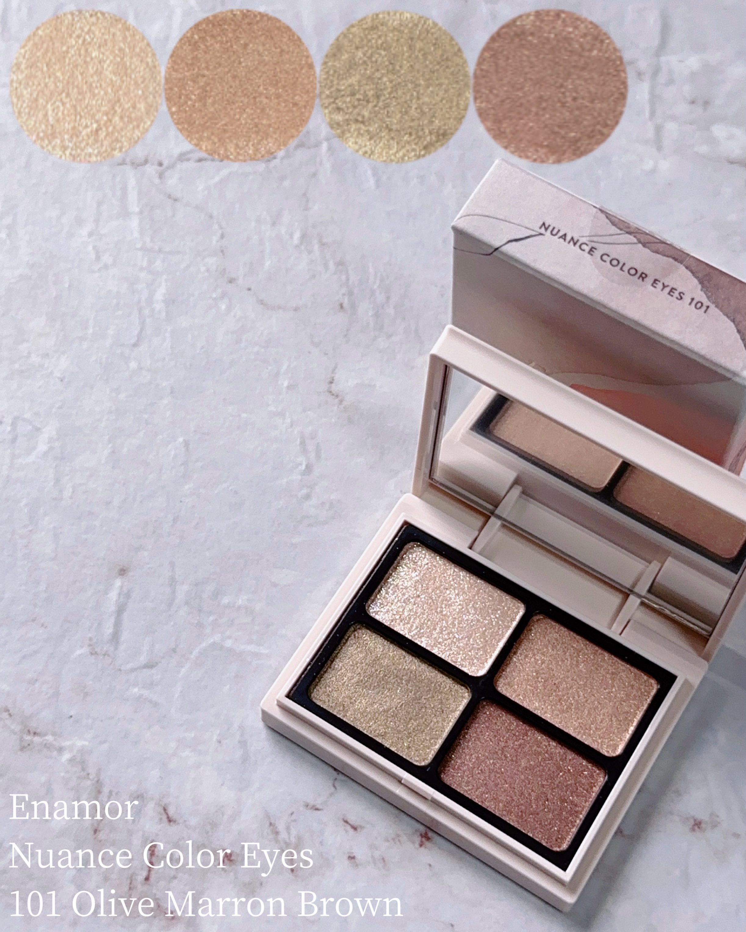 ニュアンスカラーアイズ/Enamor/アイシャドウパレットを使ったクチコミ（1枚目）