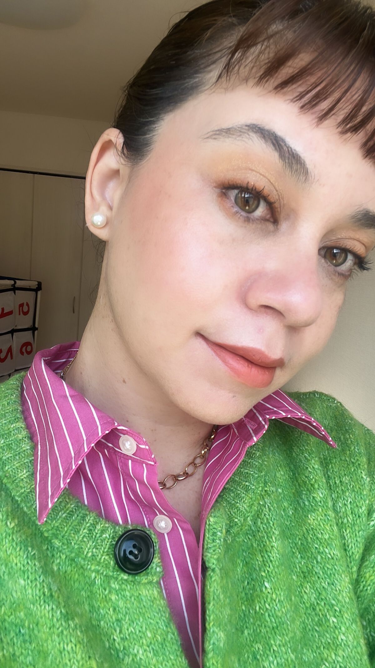 3CE SHEER LIQUID BLUSHER #SOFT FIG/3CE/リキッドチークを使ったクチコミ（2枚目）