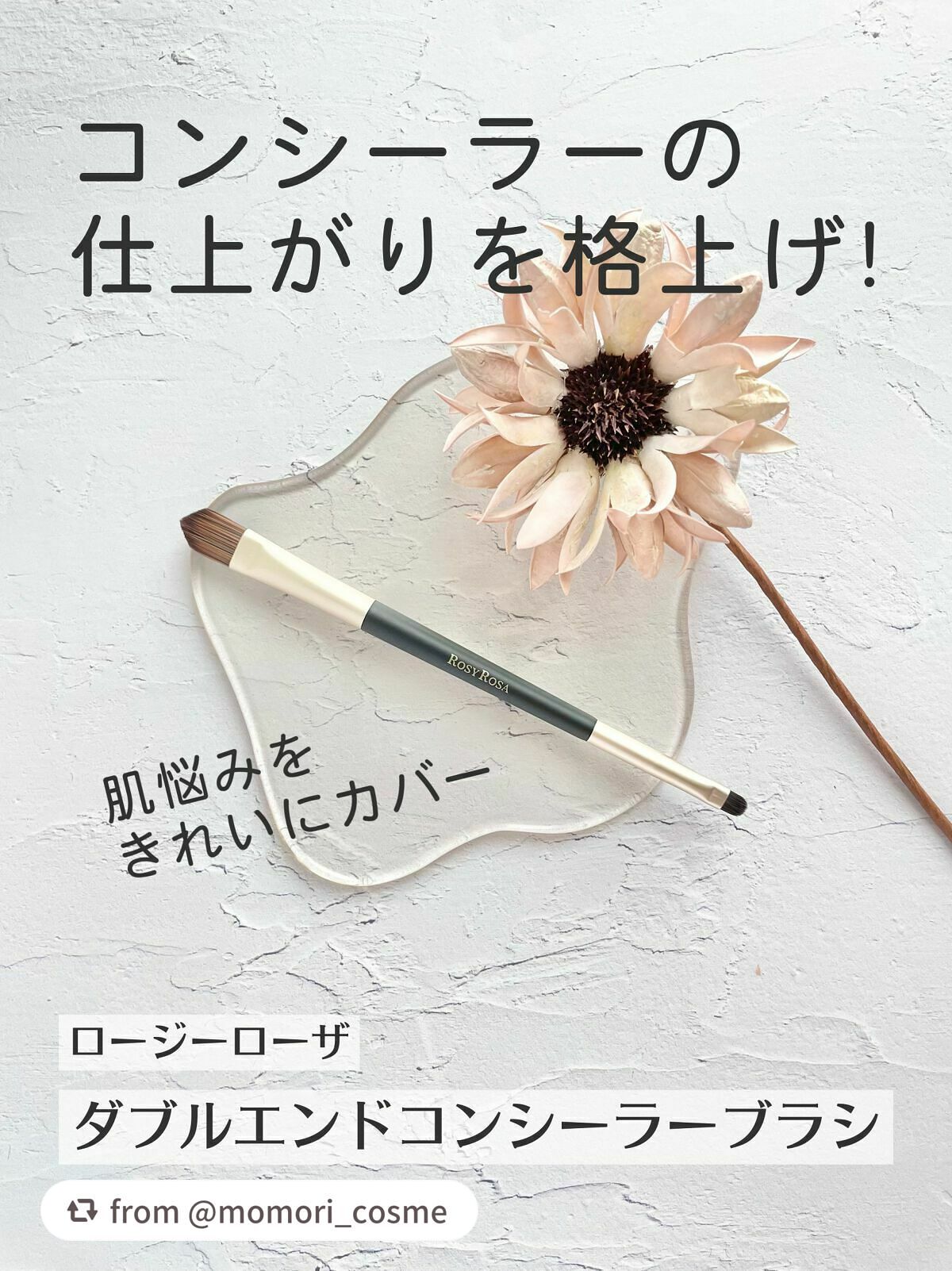 ダブルエンドコンシーラーブラシ/ロージーローザ/メイクブラシを使ったクチコミ(1枚目)