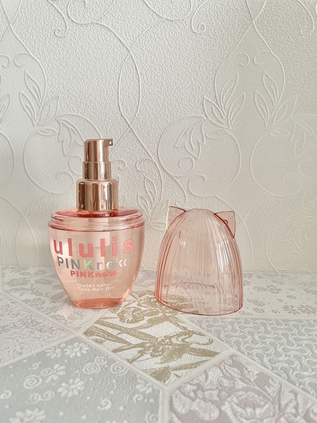 ウルリス ピンクネコ  ウォーターコンク スリーク ヘアオイル/ululis/ヘアオイルを使ったクチコミ（2枚目）