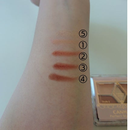 【旧品】パーフェクトスタイリストアイズ/キャンメイク/アイシャドウパレットを使ったクチコミ(3枚目)