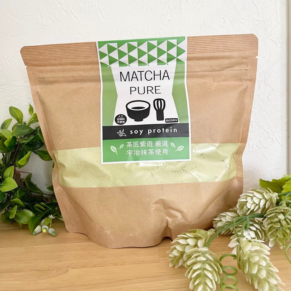 MATCHA PURE(プロテインパウダー)/ピュアパートナー/ソイプロテインを使ったクチコミ(1枚目)