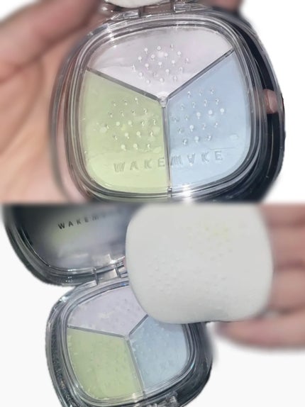 ステイフィクサーマルチカラーパウダー 01 ペールクリア/wakemake/ルースパウダーを使ったクチコミ(1枚目)