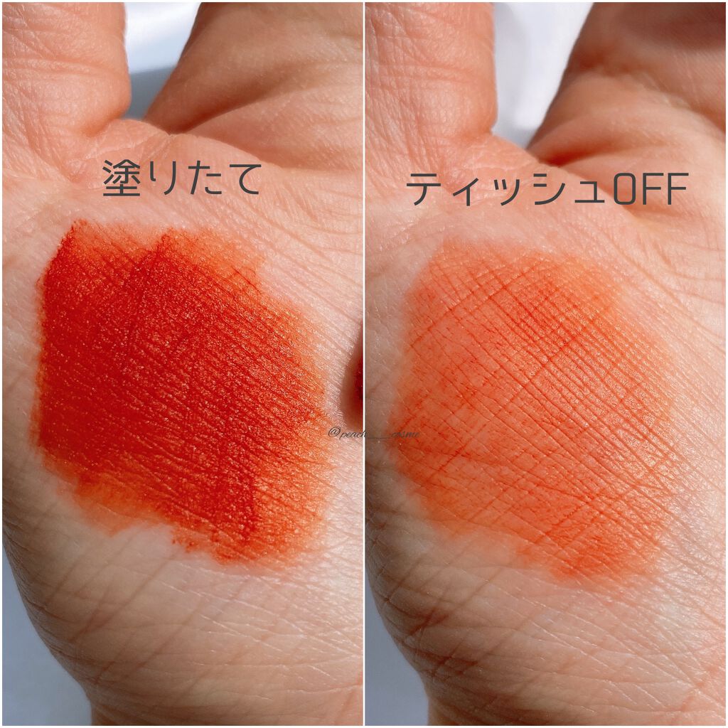 HEXZEヴェルベットマットリップグロス/HEXZE（ヘックスゼ）/リップグロスを使ったクチコミ（3枚目）