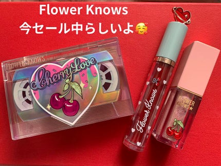 Cherry Love グリッター リキッドアイシャドウ/FlowerKnows/グリッターを使ったクチコミ(1枚目)