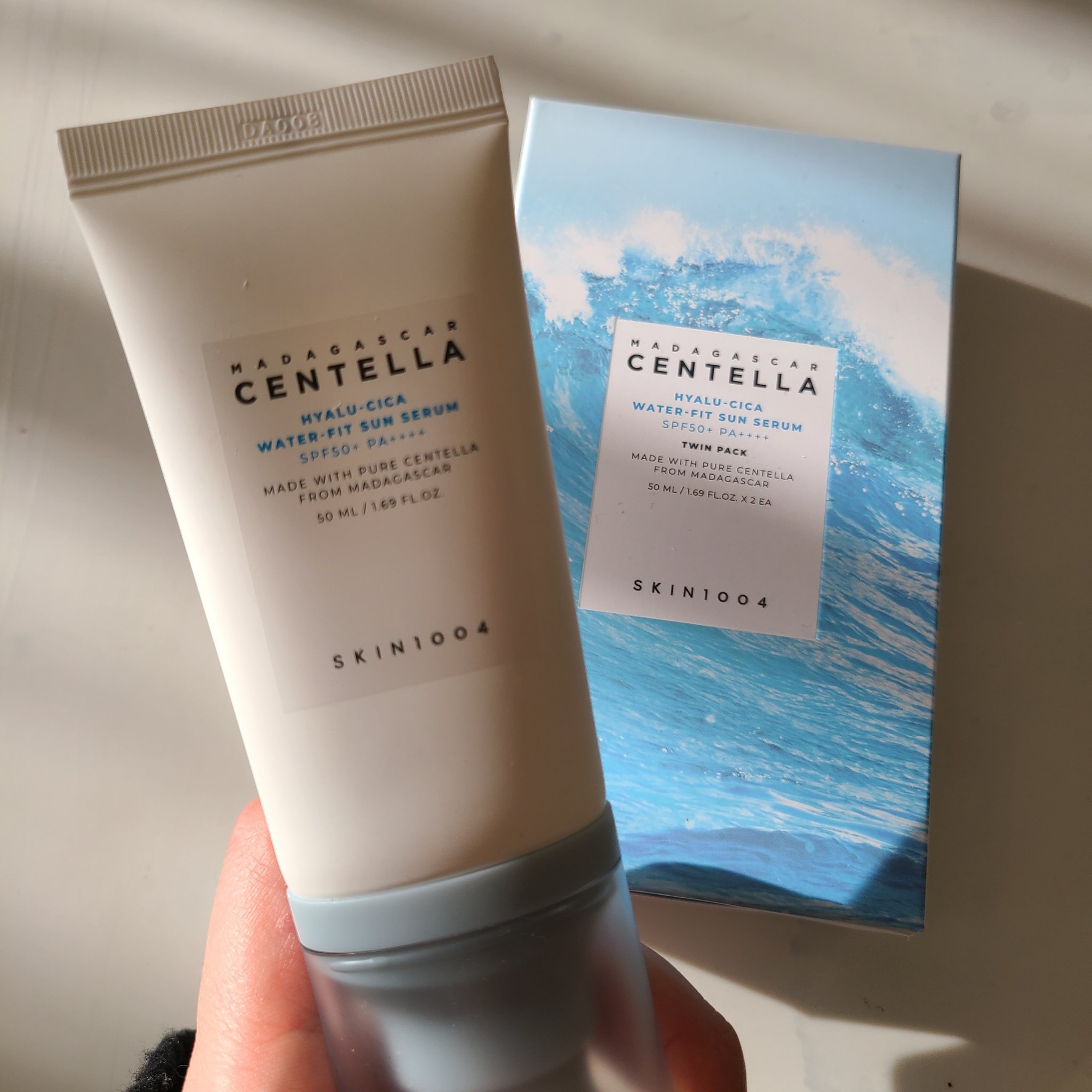 ヒアルーシカ ウォーターフィット サンセラム/SKIN1004/日焼け止めローションを使ったクチコミ（2枚目）