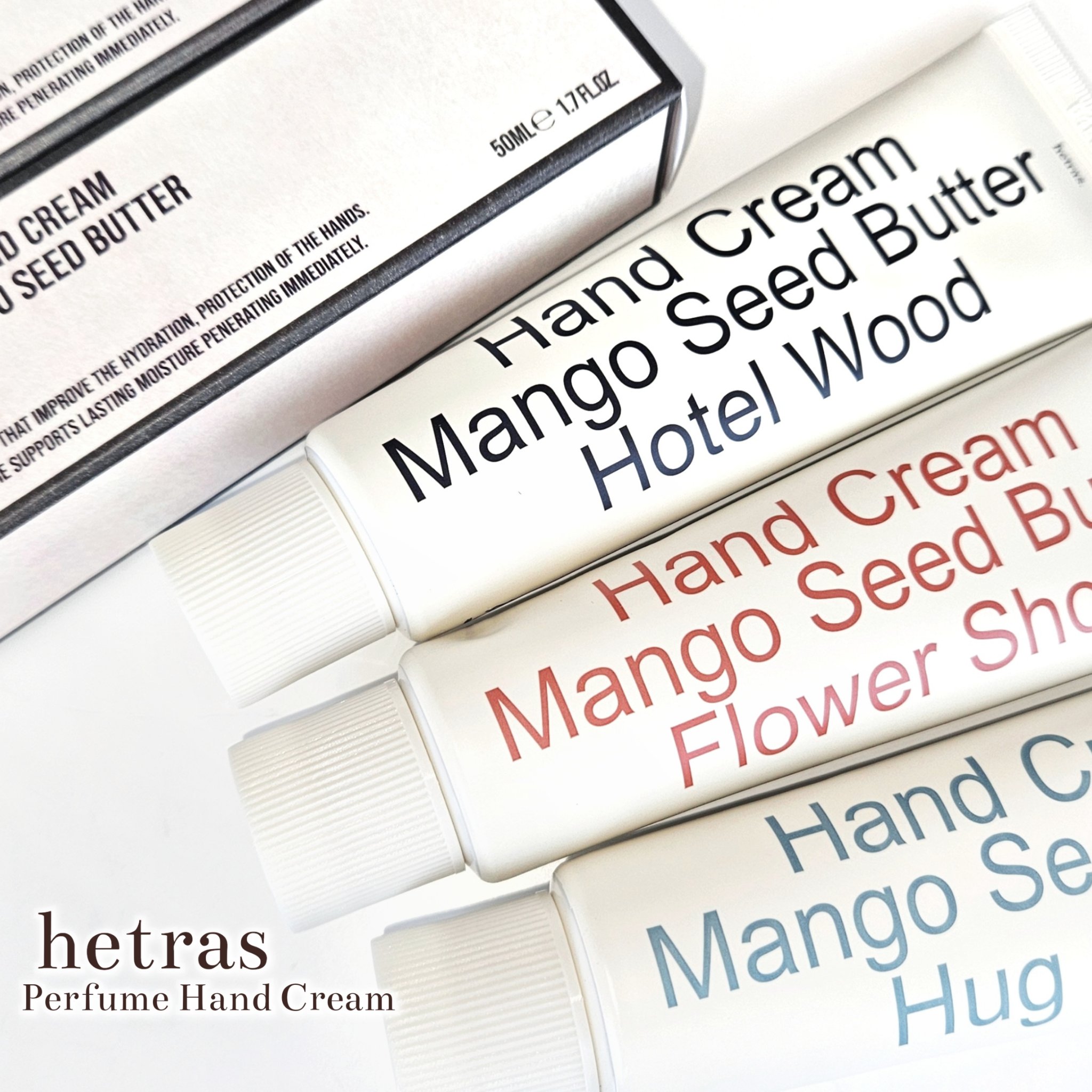 ヘトラス マンゴーシードバター パフューム ハンドクリーム/hetras/ハンドクリームを使ったクチコミ（2枚目）