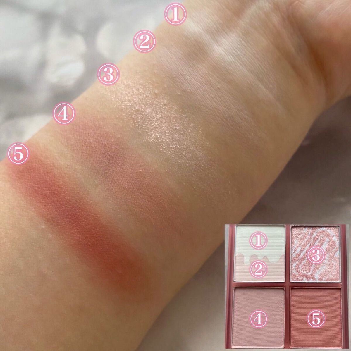 四色アイシャドウパレット/COLORKEY/アイシャドウパレットを使ったクチコミ（3枚目）