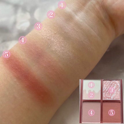 四色アイシャドウパレット/COLORKEY/アイシャドウパレットを使ったクチコミ(3枚目)