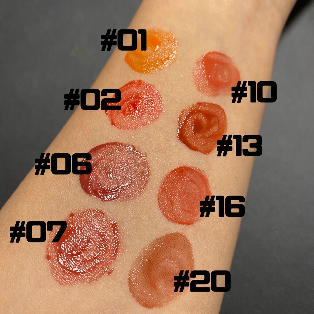 ジューシーラスティングティント/rom&nd/リップティントを使ったクチコミ（2枚目）