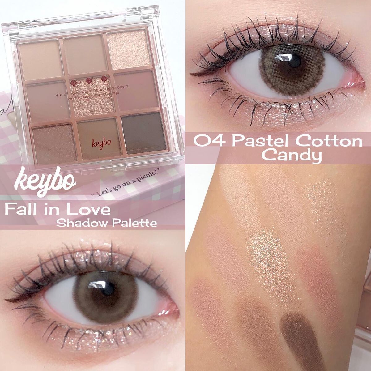 KEYBO FALL IN LOVE SHADOW PALETTE/keybo/アイシャドウパレットを使ったクチコミ（1枚目）