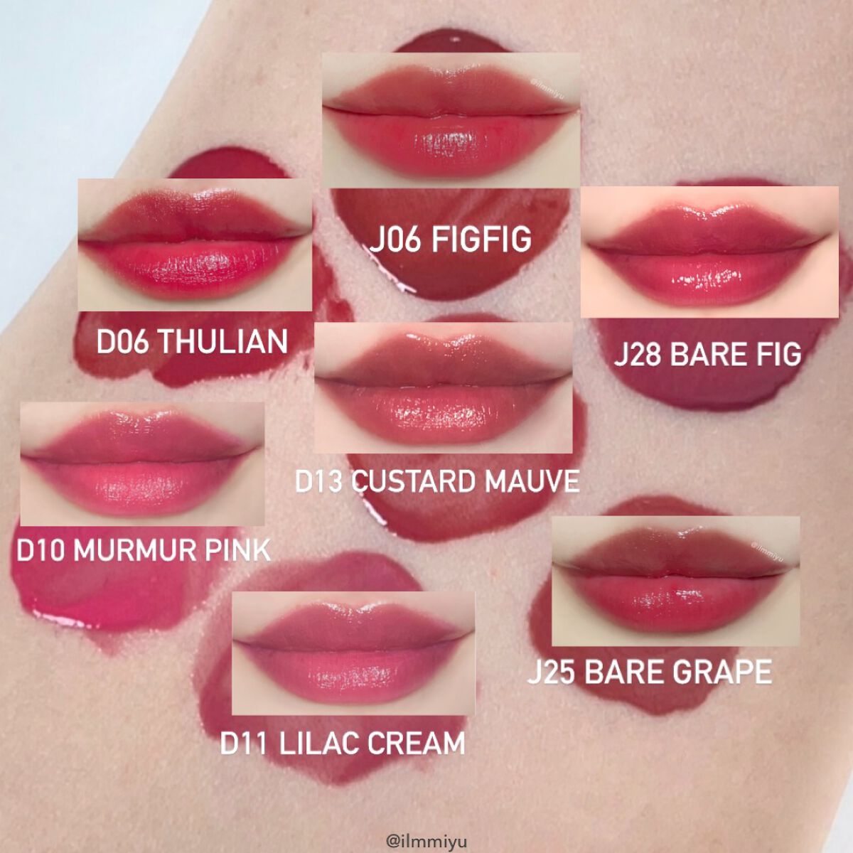 ミユ @ilmmiyu on LIPS 「▫️ロムアンド新色どれが似てる?🤔ブルベ編💙〖・𝙏𝙬𝙞𝙩𝙩𝙚𝙧..」(3枚目)