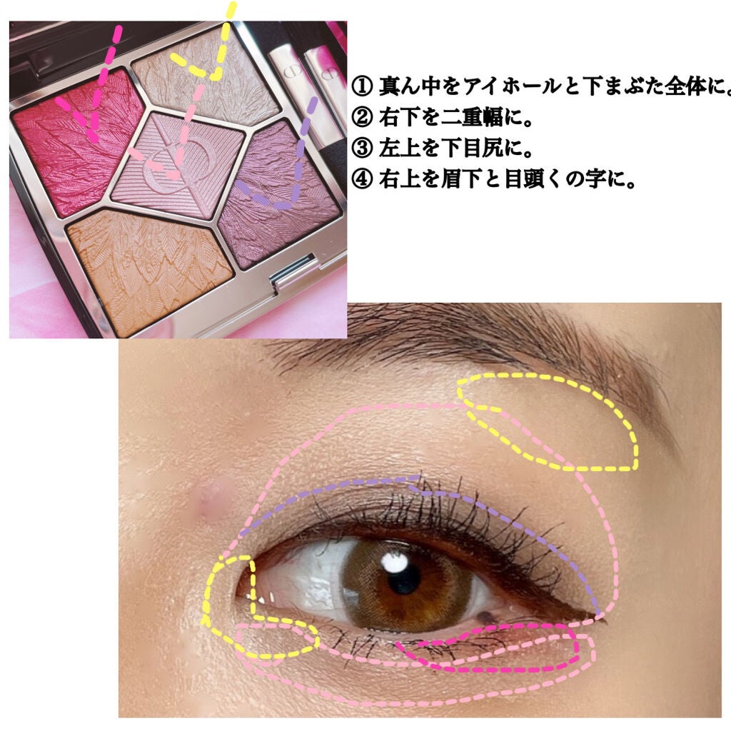 サンク クルール クチュール<バーズ オブ ア フェザー>/Dior/アイシャドウパレットを使ったクチコミ(3枚目)