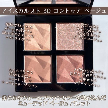 アイスカルプト/shu uemura/アイシャドウパレットを使ったクチコミ(3枚目)